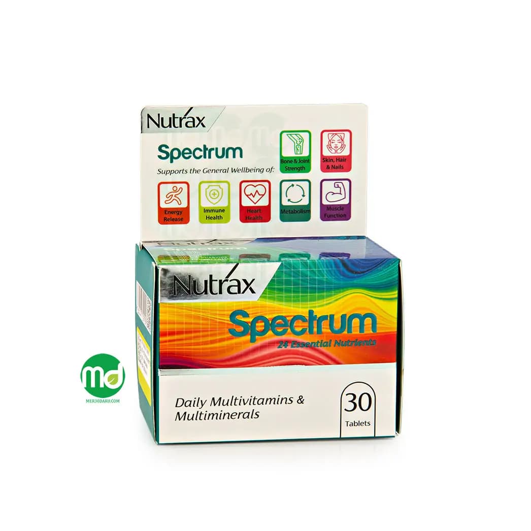 قرص مولتی ویتامین مینرال اسپکتروم نوتراکس 30 عدد
