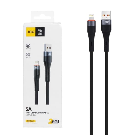کابل تبدیل فست شارژ آیفون جی بی کیو مدل CA-510 به طول 1.5 متر