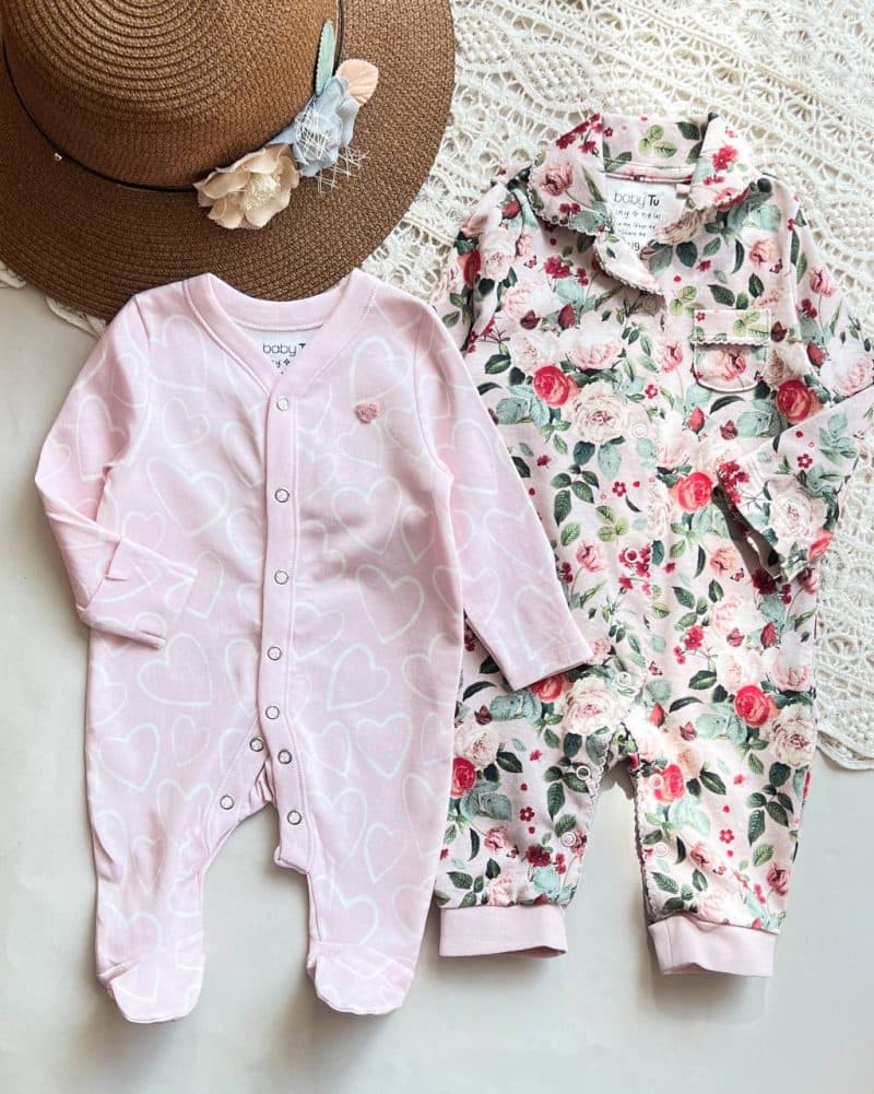 سرهمی نخی صورتی قلبی ، گلدار Tu