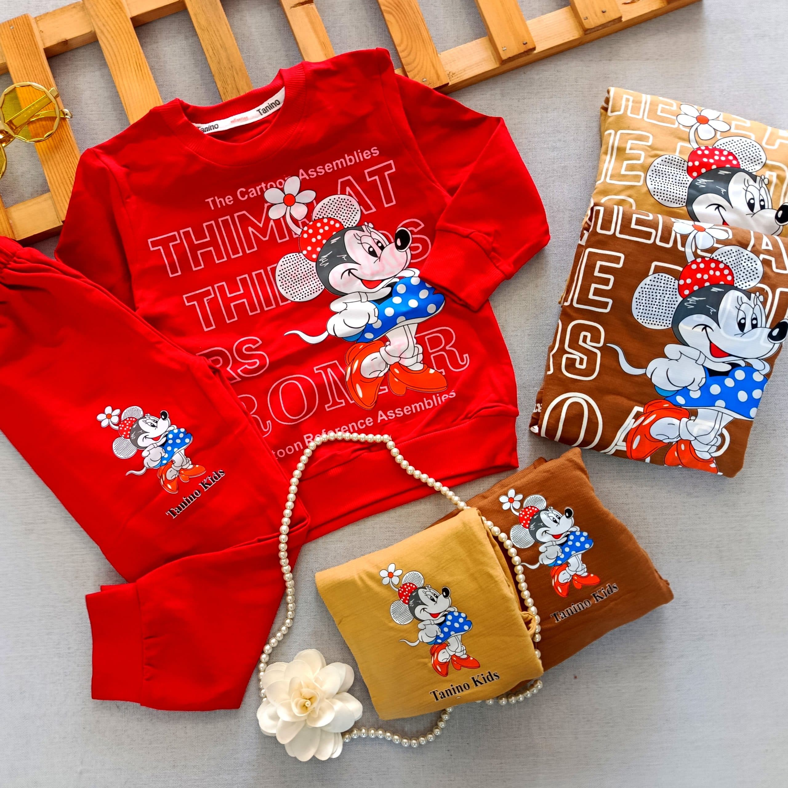 بلوز شلوار میکی تایم