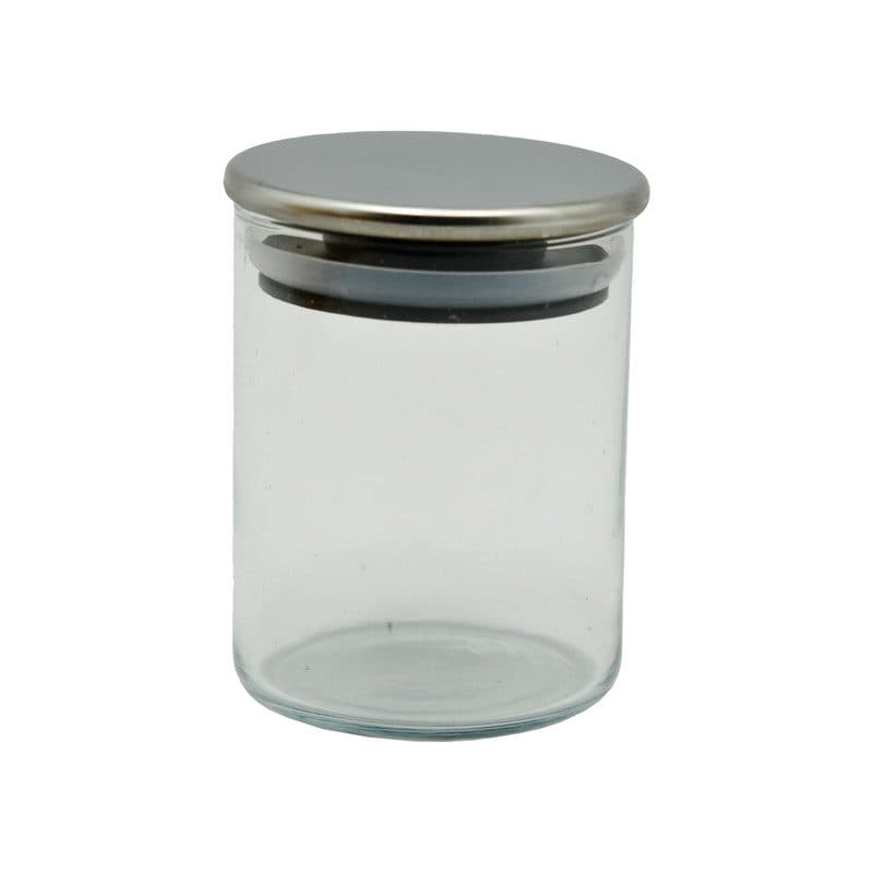 بانکه درب استیل 8 سانت شیشه ای یونیک کد 1289