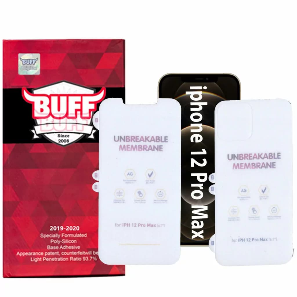 محافظ صفحه نمایش و پشت گوشی مات بوف مدل HgM15 مناسب برای گوشی موبایل اپل iphone 12 Pro Max
