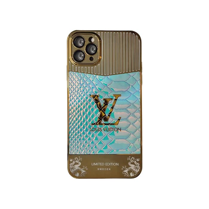 کاور گوشی آیفون 13Pro Max طرح LV Golden2