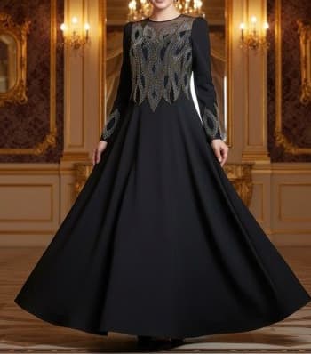 پیراهن مجلسی زنانه و شب ماکسی مدل حنا سایز بزرگ