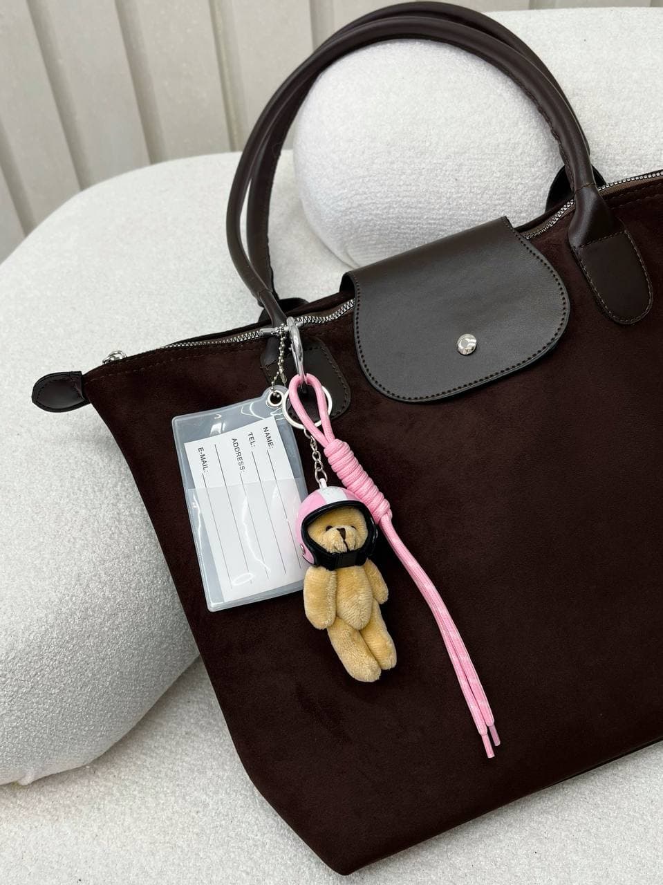 چارم بگ pink teddy