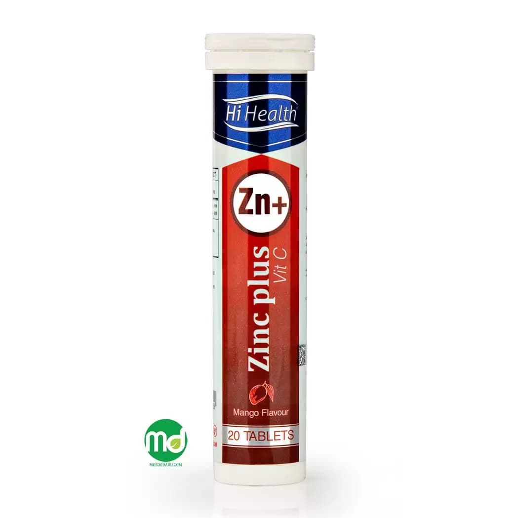 قرص جوشان زینک و ویتامین سی های هلث 20 عددی