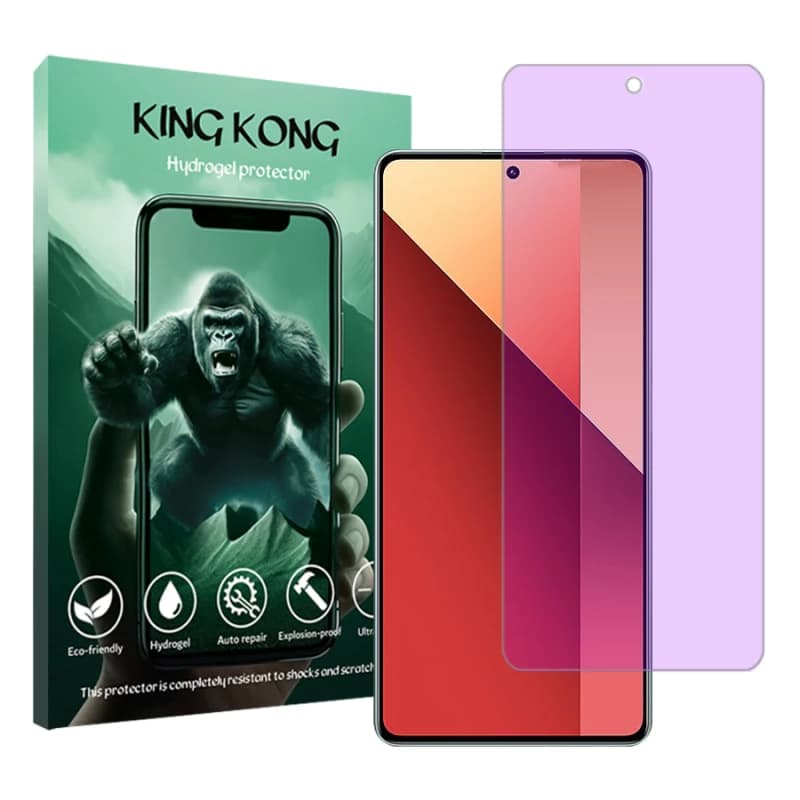 محافظ صفحه نمایش ضداشعه بنفش گوشی شیائومی Redmi Note 13 Pro 4G کینگ کونگ مدل Tough