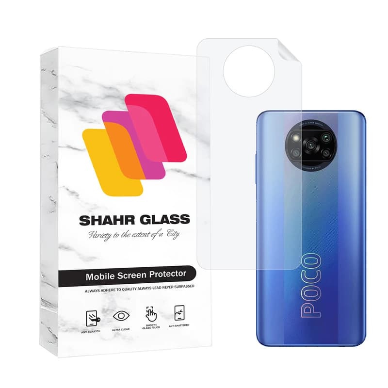 محافظ پشت گوشی پوکو X3 Pro شهر گلس مدل NANOMTSH