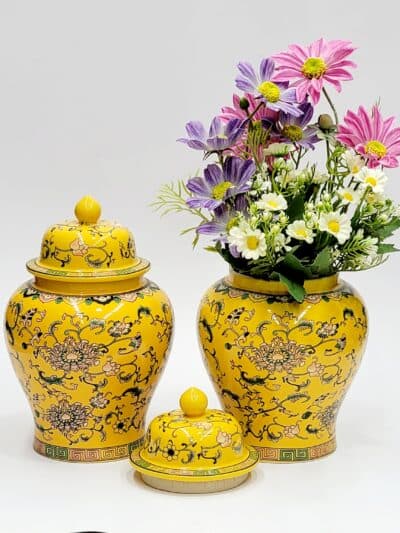 بانکه سرامیک زرد ارتفاع ۲۵