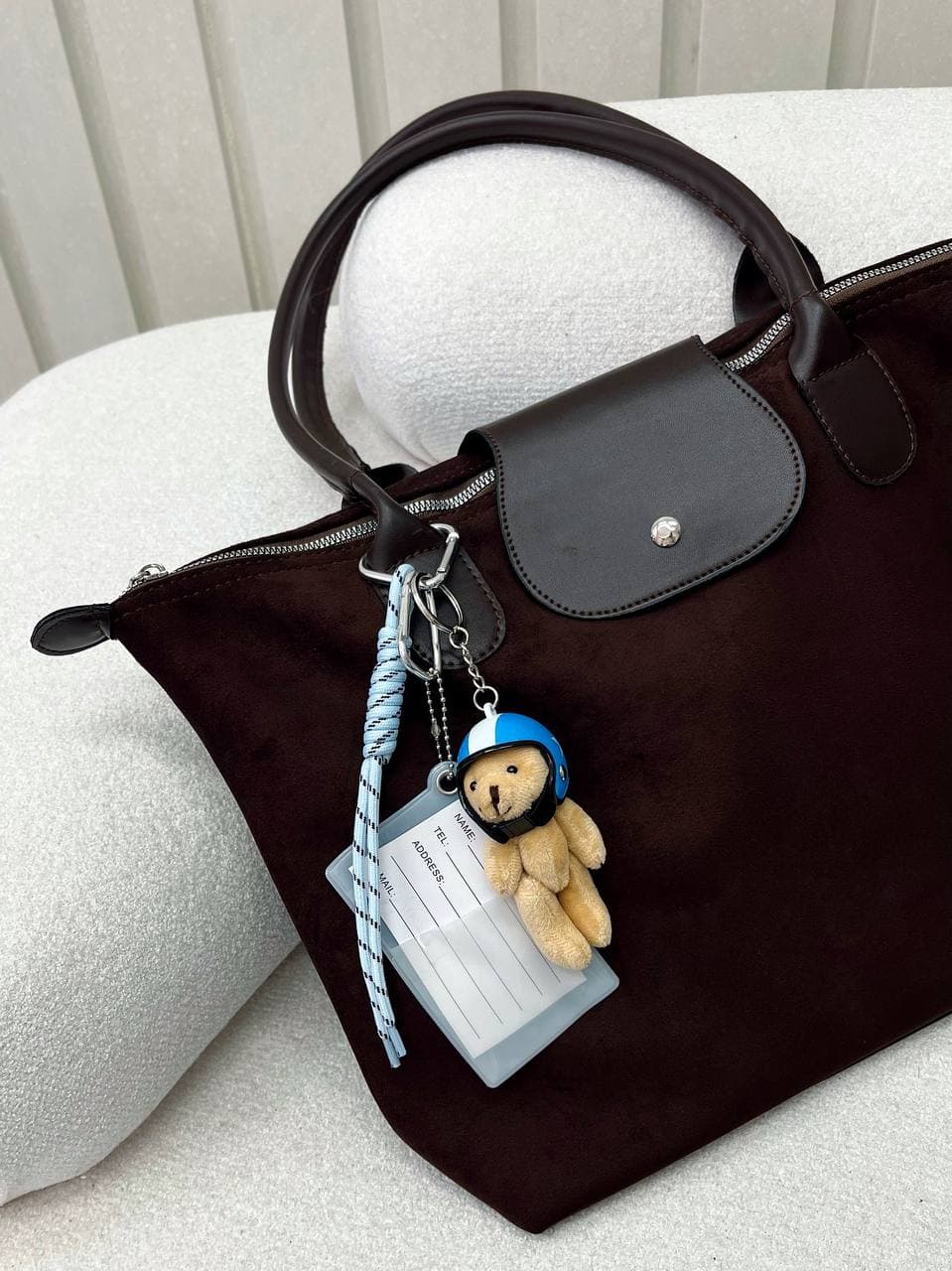 چارم بگ blue teddy