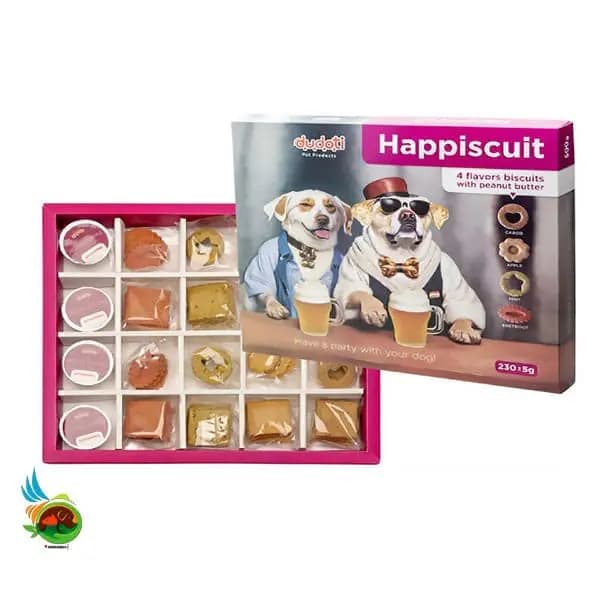 پک مهمانی چهار طعم به همراه کره بادام دودوتی وزن 230 گرم