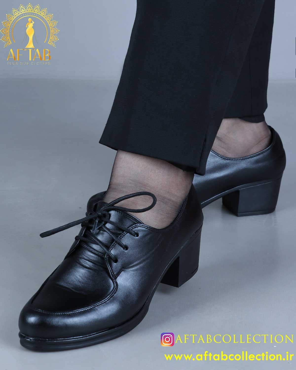 کفش اداری بندی بیاله پابزرگ 6142