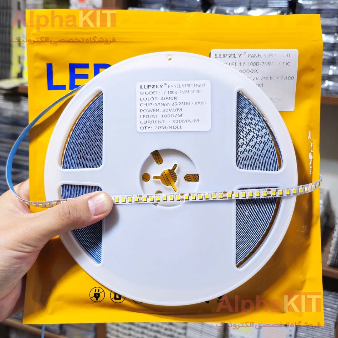 ریسه نواری درایور خور تراکم 180 نچرال رول 20 متری برند LY