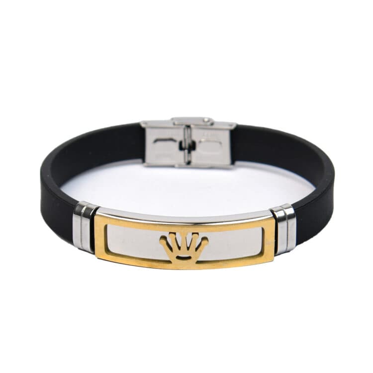 دستبند طرح تاج کد 22708