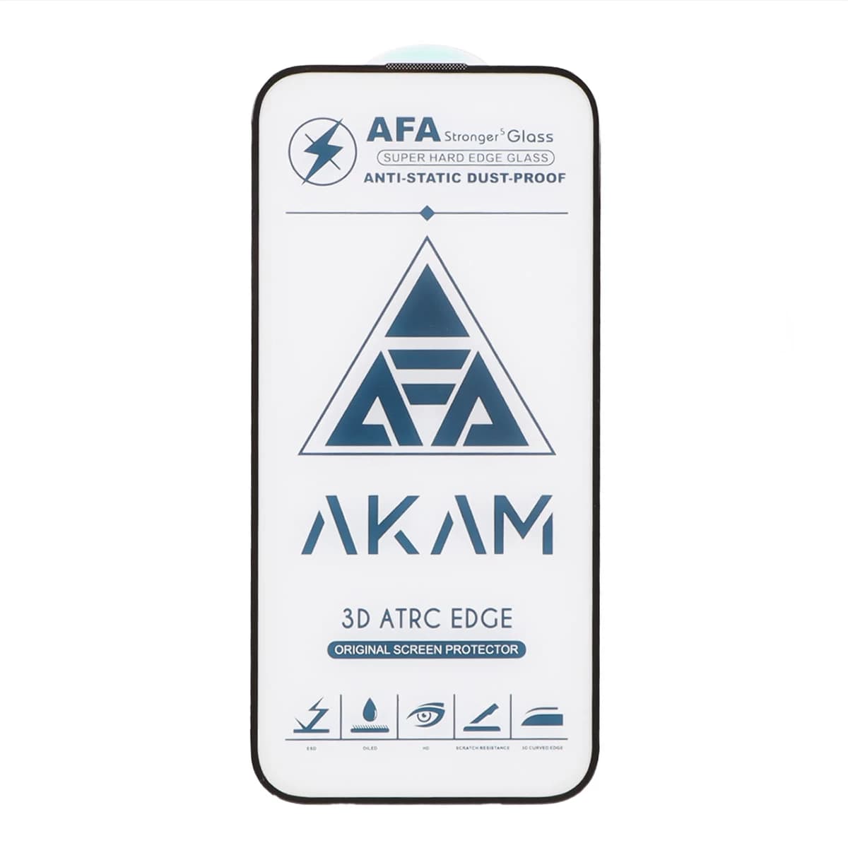 محافظ صفحه نمایش شیشه ای گوشی اپل iPhone 16 Pro Max آکام مدل Full Cover ESD