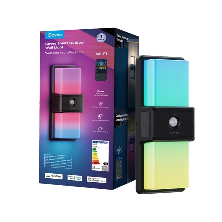 چراغ دیواری هوشمند فضای باز گووی مدل H7078