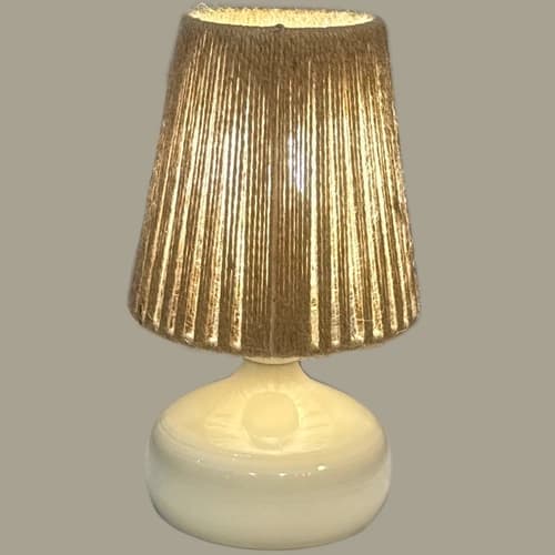 آباژور رومیزی نورهام مدل مکرومه کنفی NHM-SISILY-KNF15