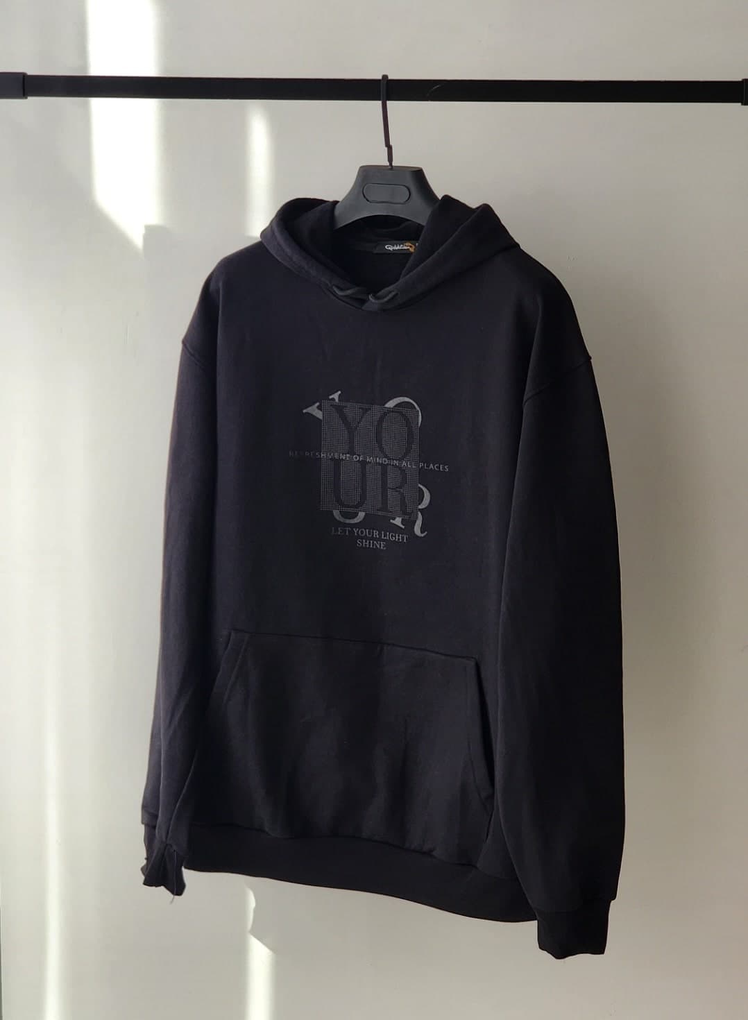 هودی سایز بزرگ مشکی Your کد 2380