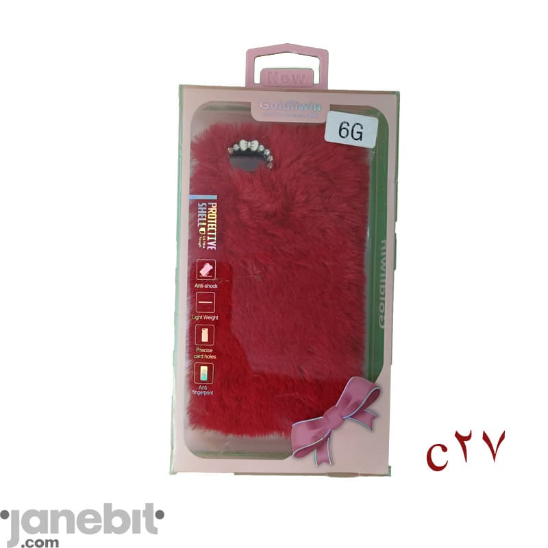 قاب فانتزی خزدار پشت گوشی iPHONE 6/6s برند Goldliwin کد:C27