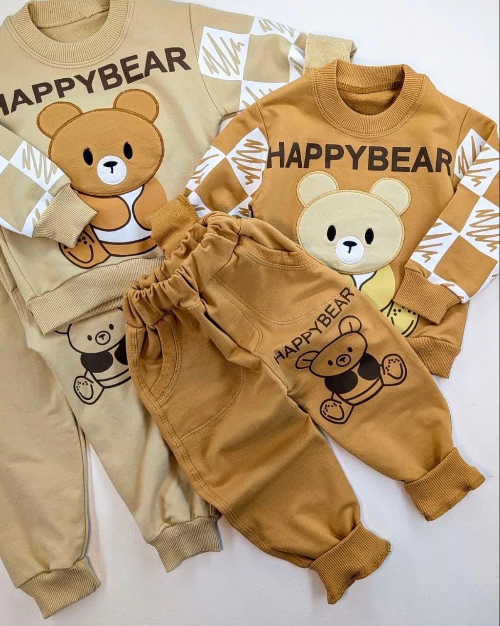 خرید لباس کودک لباس کودک بلوز شلوار تدی هپی