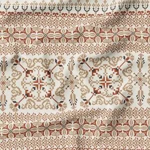 پارچه ملحفه مدل مخمل طرح سنتی هوما کد 5012733