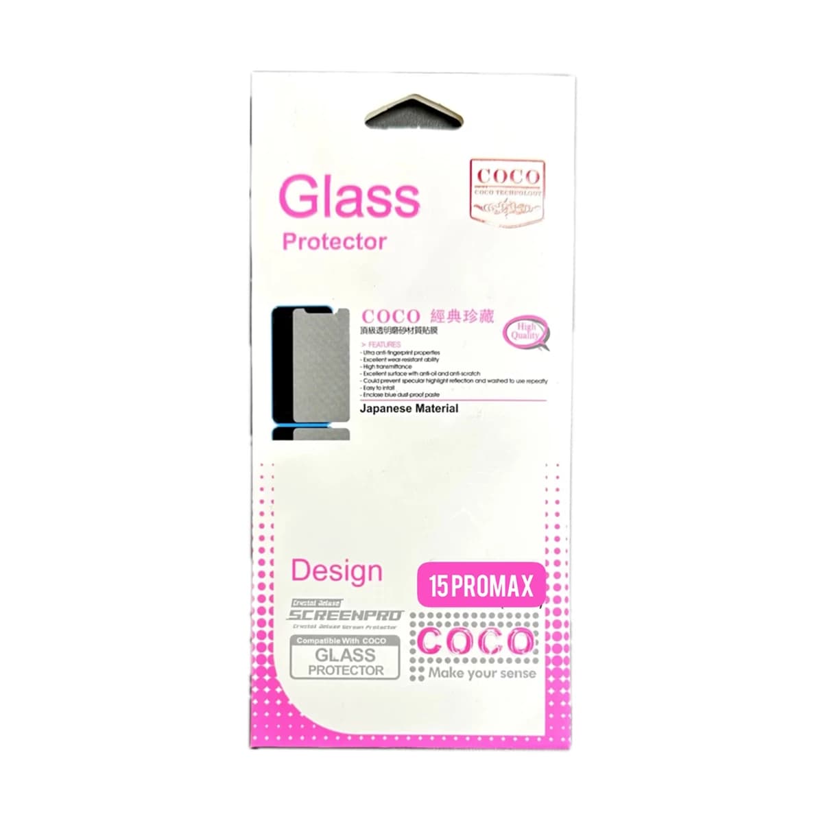 گلس گوشی اپل iPhone 15 Pro Max کوکو مدل 10D Pro Plus