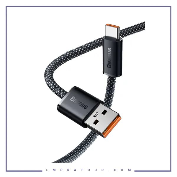 کابل شارژ فست تایپ سی 100 وات 1 متر Baseus Dynamic Series Fast Charging Data Cable USB to Type-C CALD000602