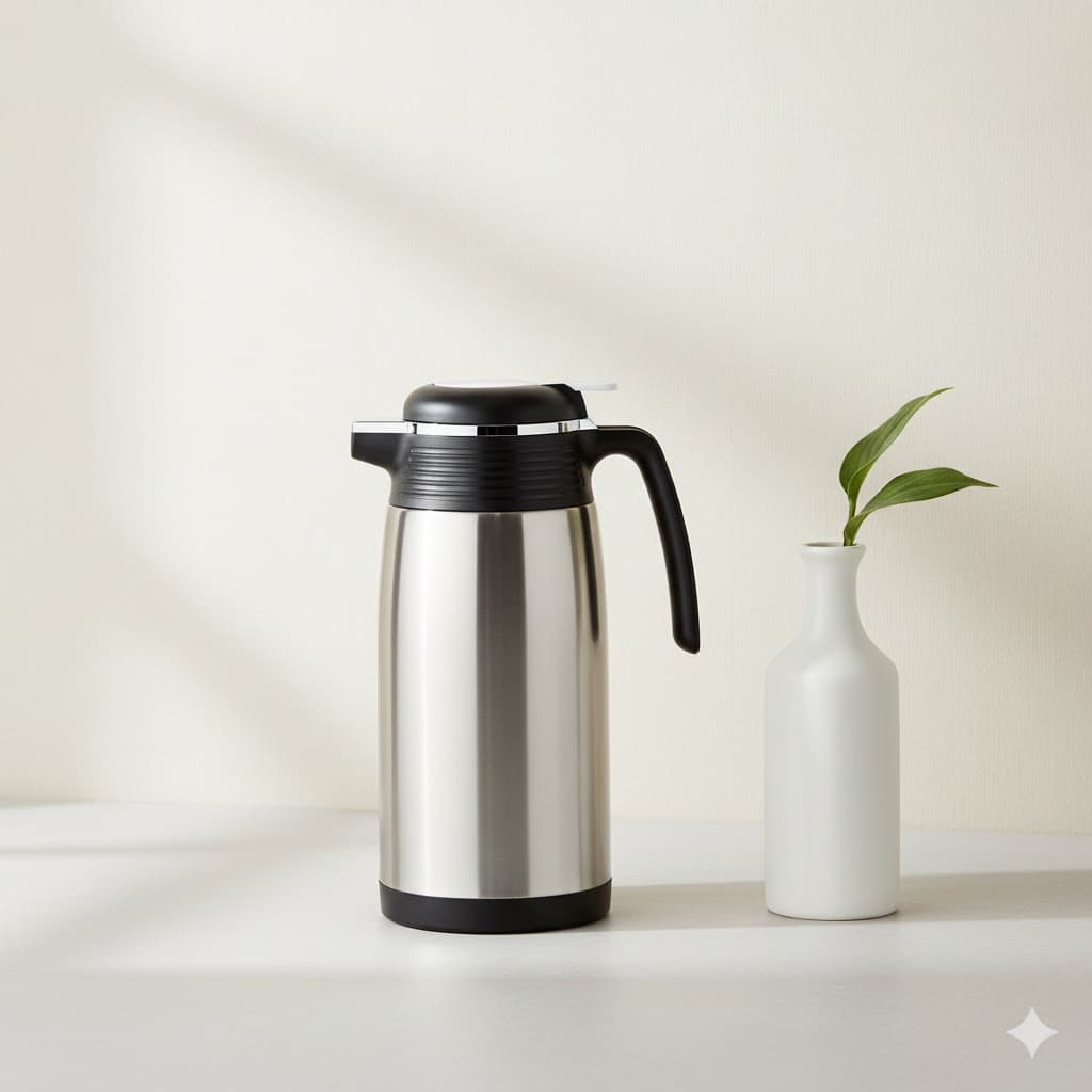 فلاسک 1.9 لیتری شیشه دار استیل یونیک کد 1753