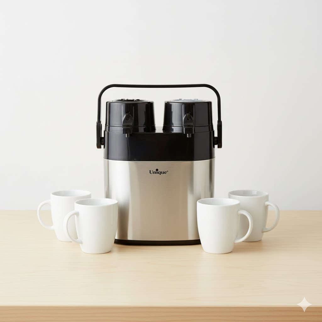 فلاسک دو قلو 1.3 لیتر صادراتی یونیک کد 9030