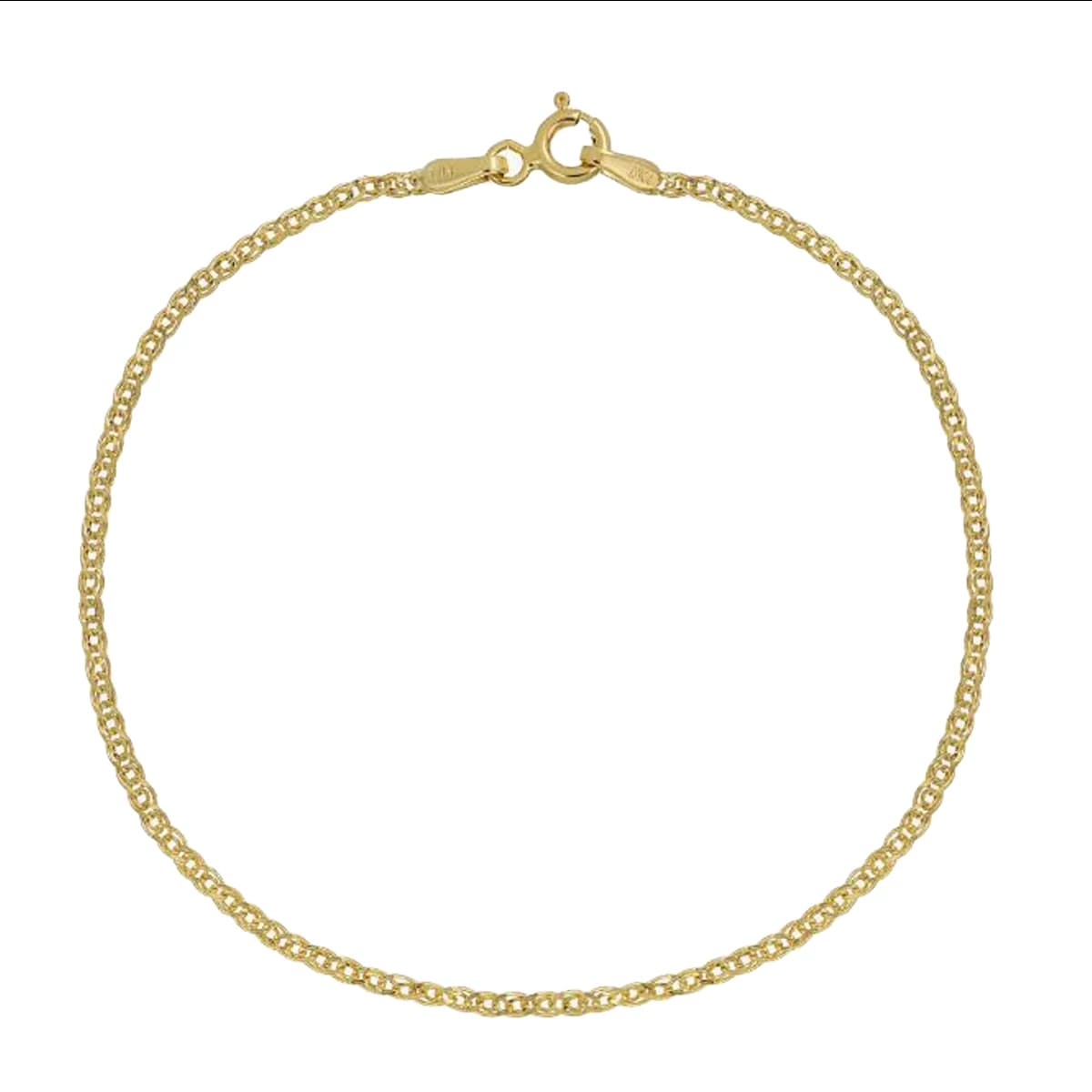 دستبند طلا زنانه طرح زنجیر کارتیر ملبورن قو طلایی کد B036794