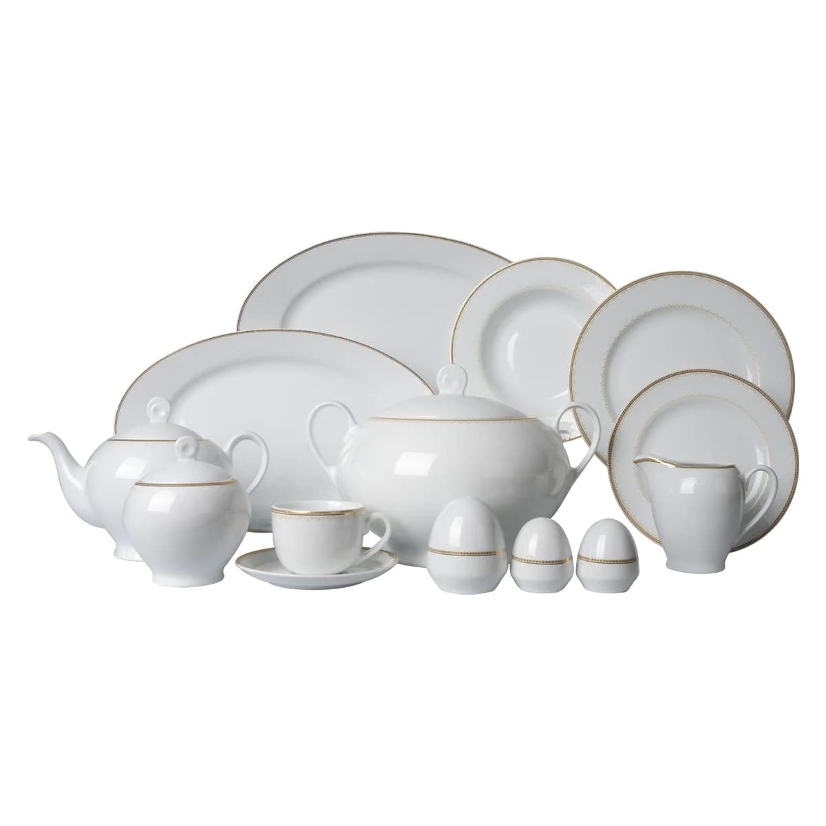 سرویس چینی زرین 12 نفره کامل نورا ایتالیااف (102 پارچه)