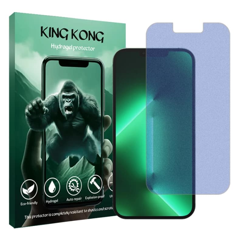 محافظ صفحه نمایش مات ضد اشعه آبی گوشی اپل iPhone 13 Pro Max کینگ کونگ مدل Tough