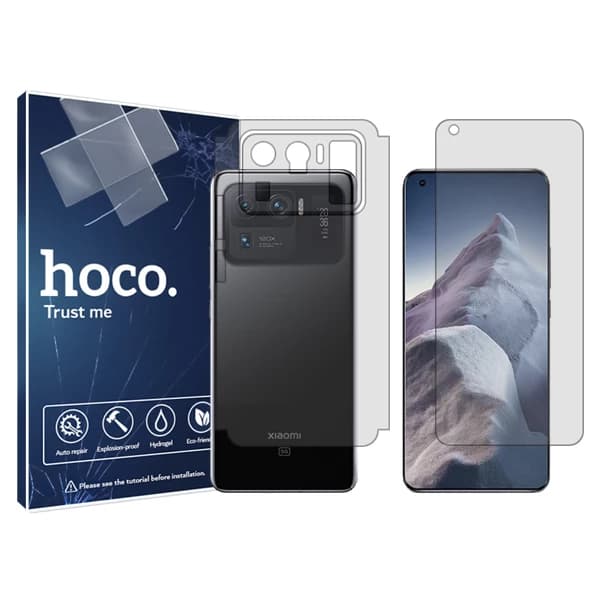 گلس گوشی شیائومی Mi 11 Ultra هوکو مدل HyGEL به همراه محافظ پشت گوشی