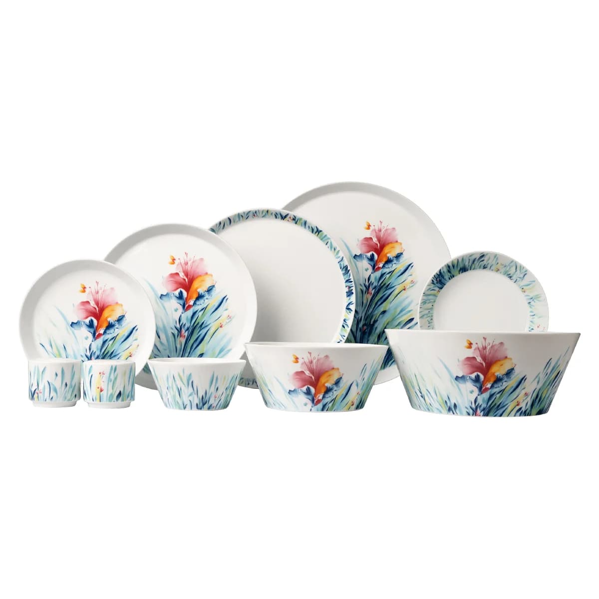 سرویس چینی زرین 6 نفره غذاخوری فرم اس وی نا (31 پارچه)