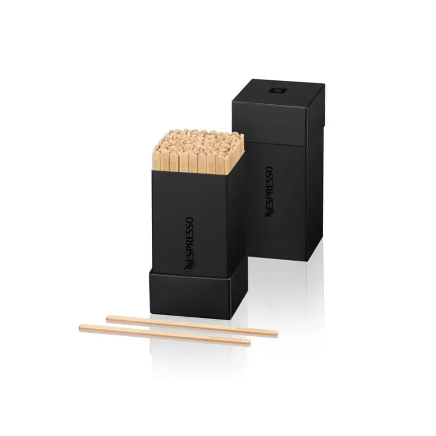 همزن قهوه نسپرسو چوبی بامبو «سایز کوچک» | Nespresso Bamboo Coffee Stirrers