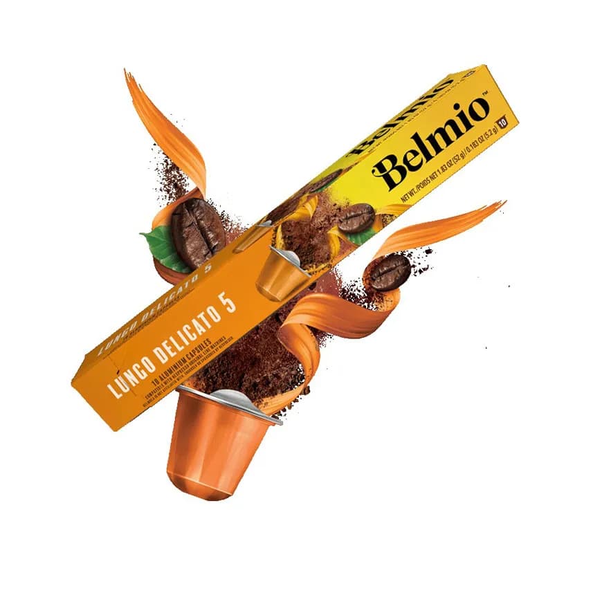 کپسول قهوه بلمیو لانگو دلیکاتو « شدت 5 » | Belmio Lungo Delicato Coffee pod