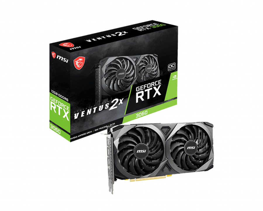 کارت گرافیک ام اس آی مدل GeForce RTX™ 3060 VENTUS 2X 12G OC حافظه 12 گیگابایت