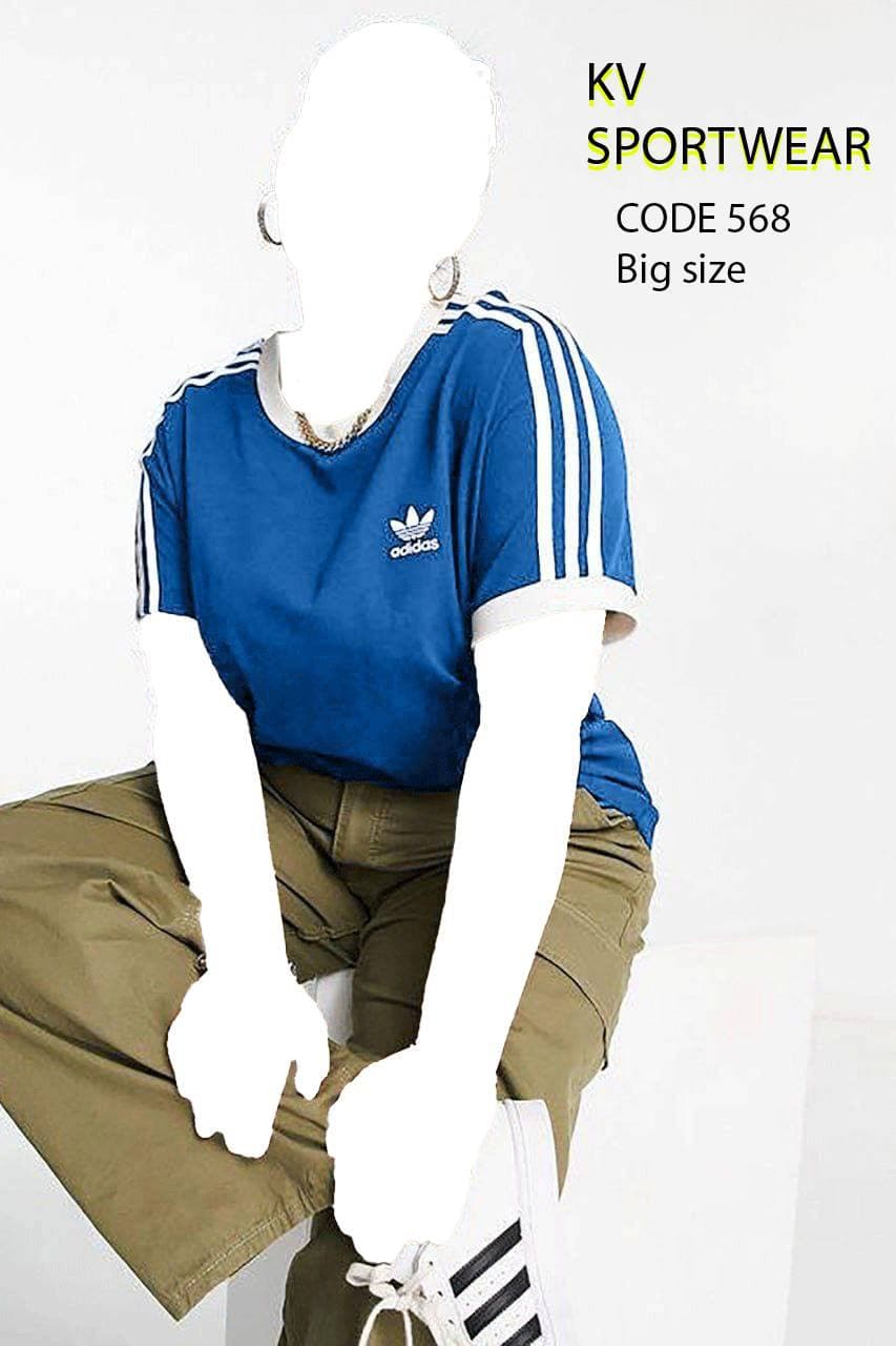 تیشرت سایز بزرگ ورزشی زنانه adidas کد 003