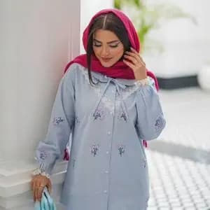 شومیز لینن اسلپ ناز