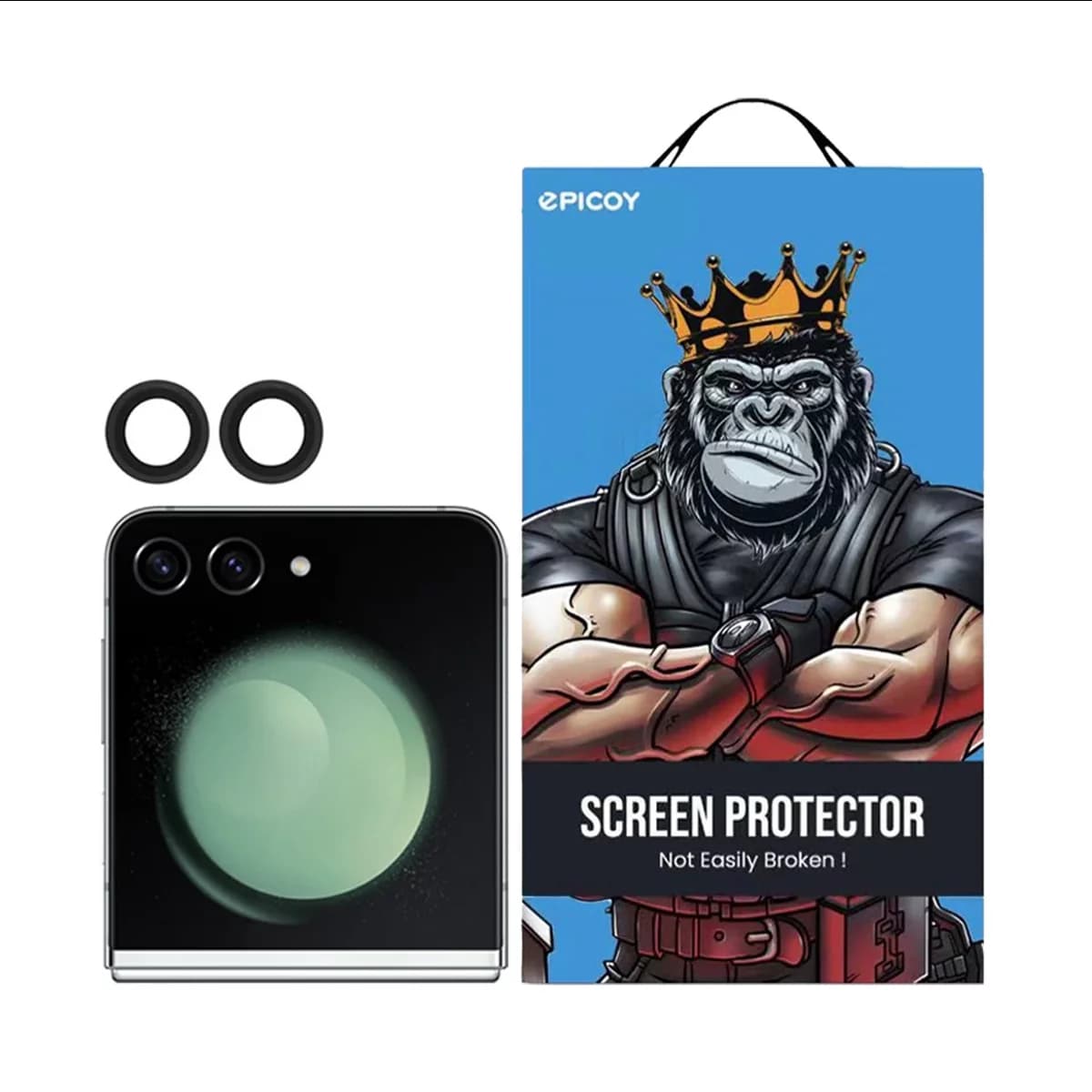 محافظ لنز دوربین گوشی سامسونگ Galaxy Z Flip 4 – 5 اپیکوی مدل HD-ColorLenz