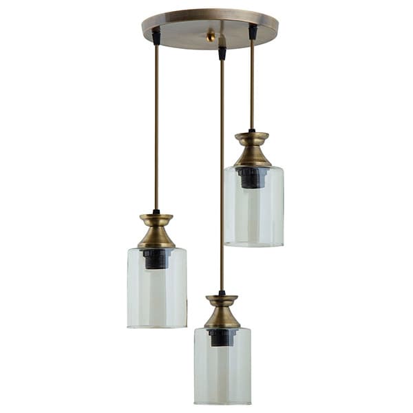 چراغ آویز چشمه نور کد A1281/3H-A آنتیک