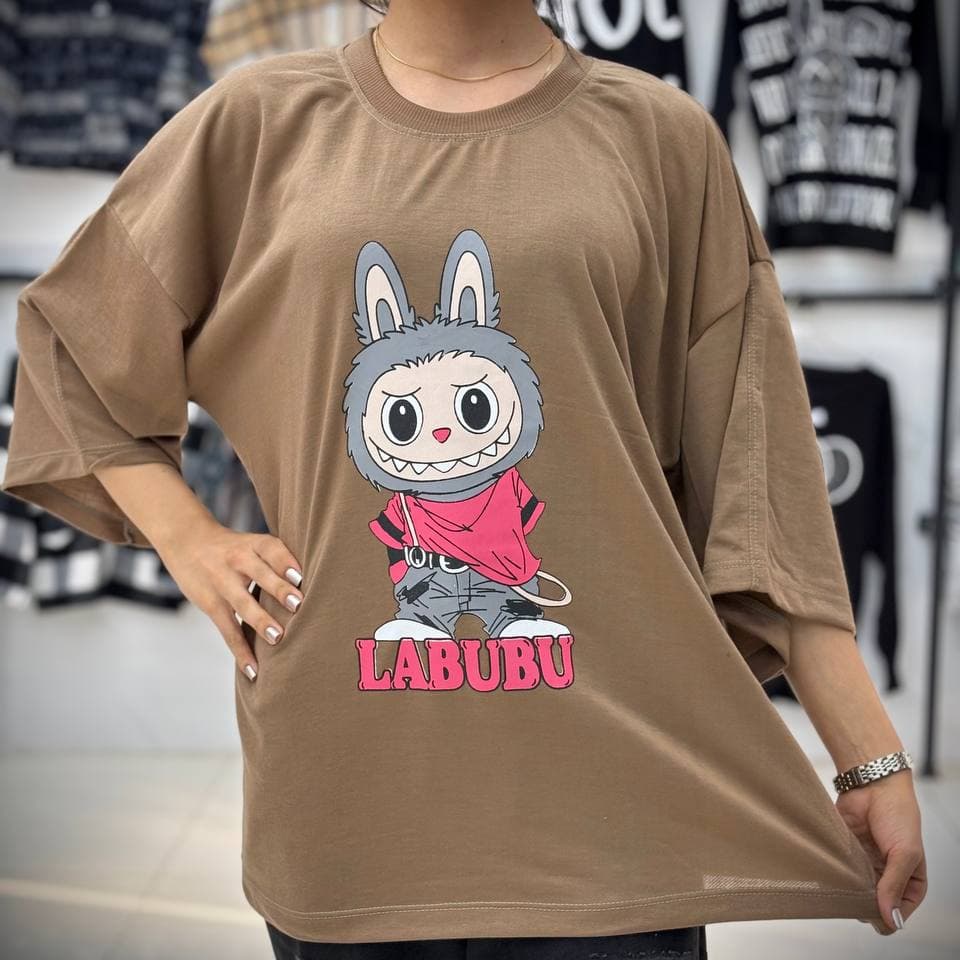 تیشرت باکسی لبوبو (پک 6 عددی)