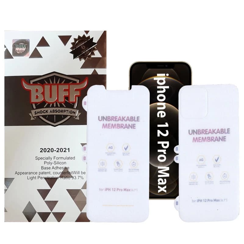 محافظ صفحه نمایش و پشت گوشی اپل iphone 12 Pro Max بوف مات مدل HgM15