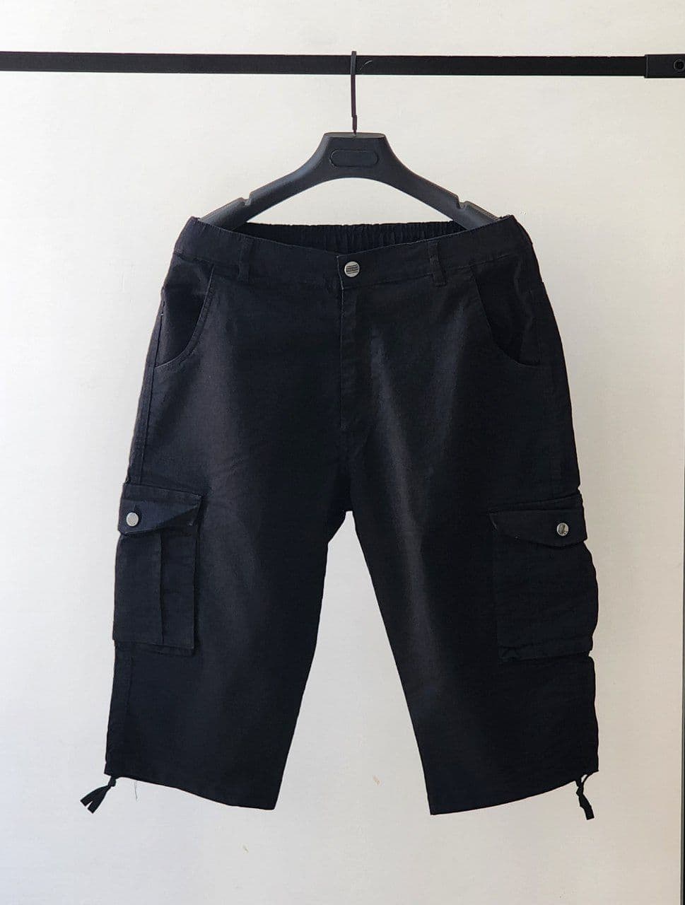 شلوارک مشکی جین سایز بزرگ کد 2414