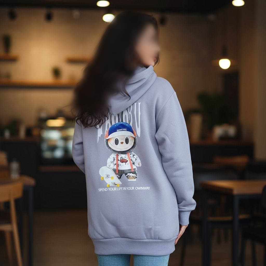 هودی قواره داره پشت چاپ لبوبو (پک 5 عددی)