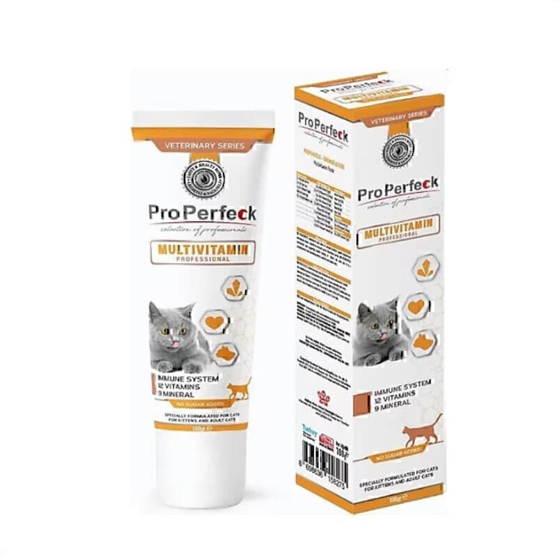 خمیر مولتی ویتامین گربه پروپرفک Properfeck Cat Multivitamin Paste وزن 100 گرم