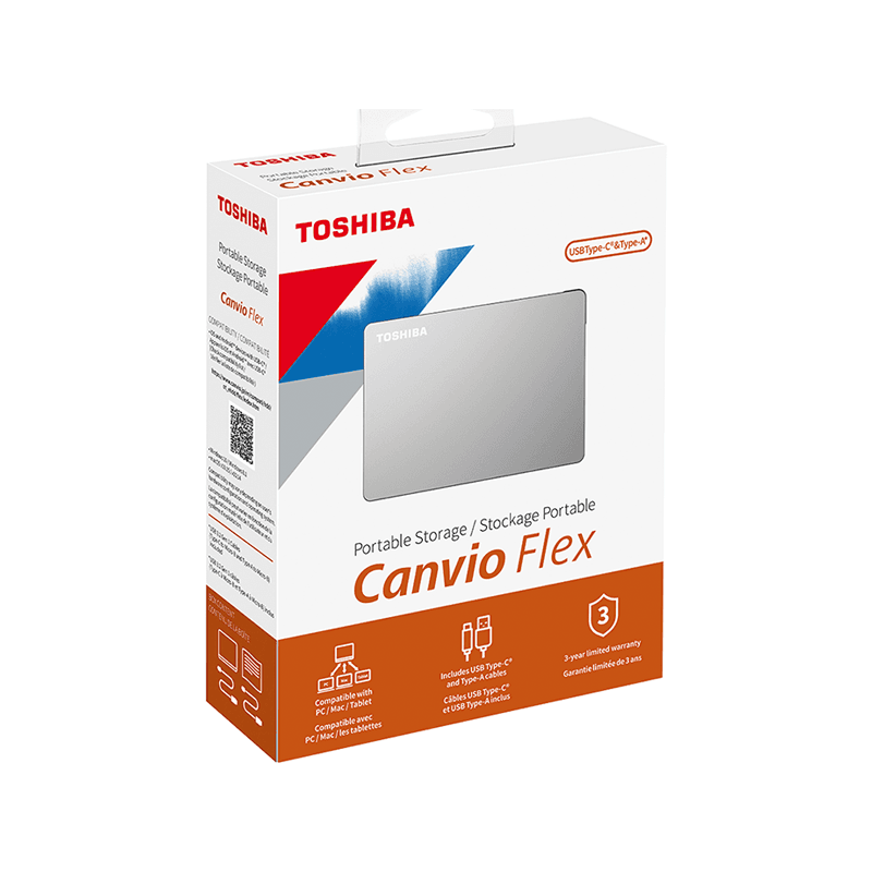 هارداکسترنال توشیبا مدل Canvio Flex ظرفیت 4 ترابایت