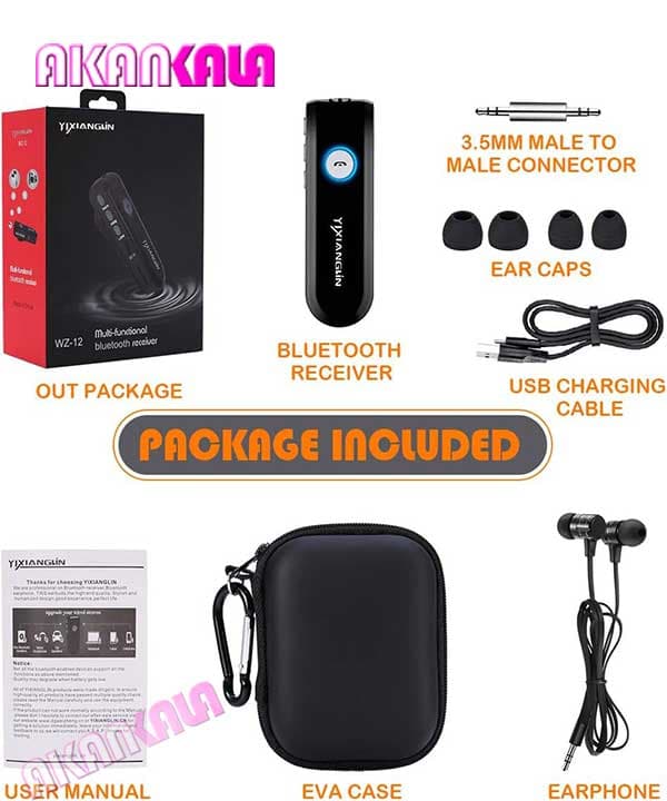 هندزفری بلوتوثی یقه ای+بلوتوث ماشین+mp3 player+رادیو (اورجینال) “فروش عمده”