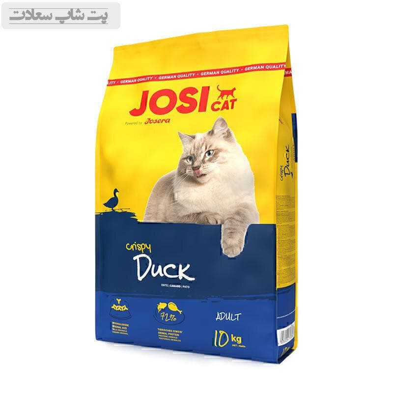 غذای خشک گربه جوسی با طعم اردک و ماهی جوسرا Josicat Duck and Fish وزن 10 کیلوگرم