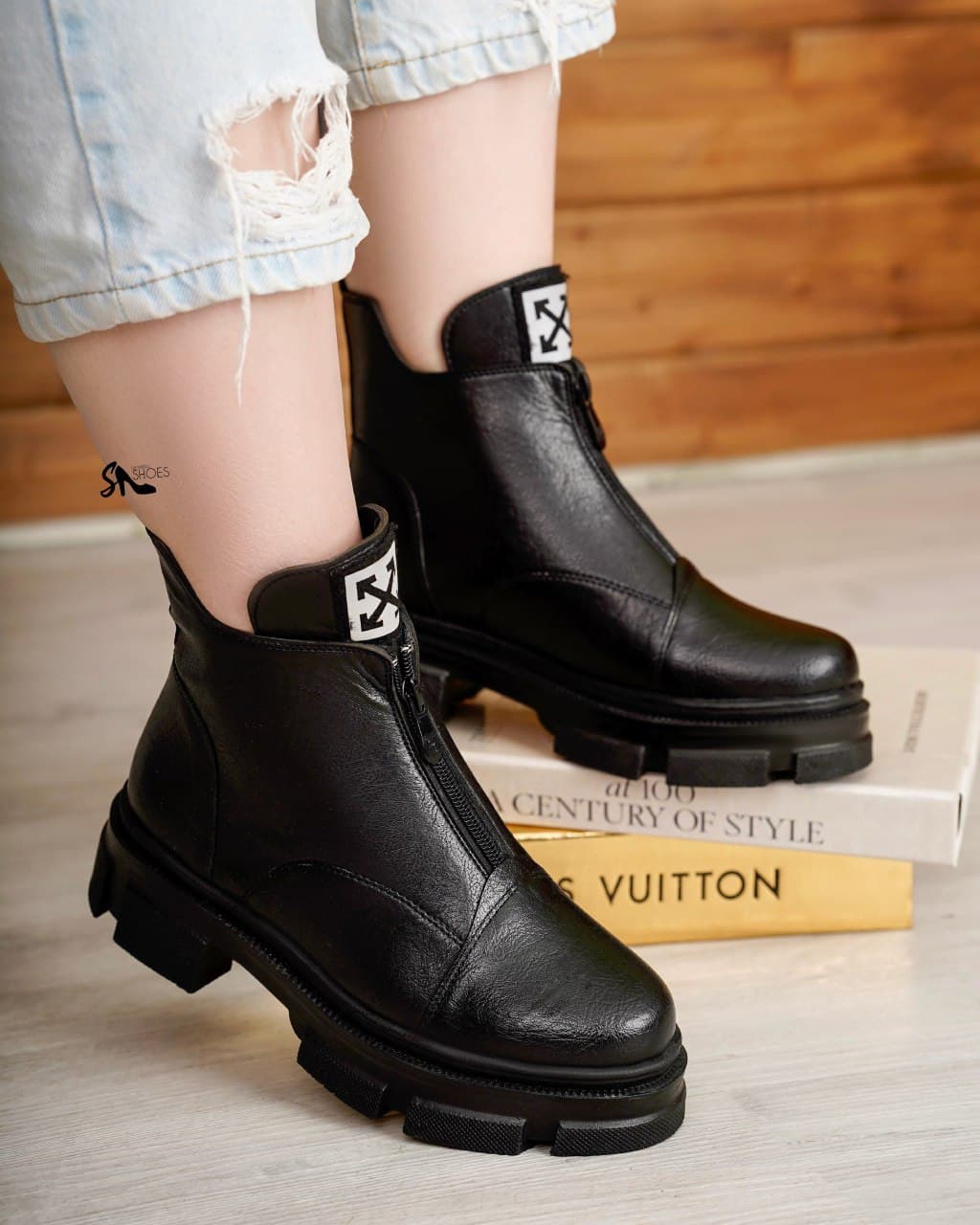 نیم بوت جلوزیپ دخترانه اسپورت ترند سال